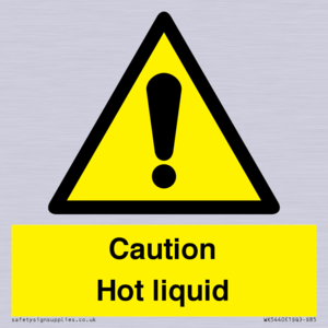 Caution Hot liquid